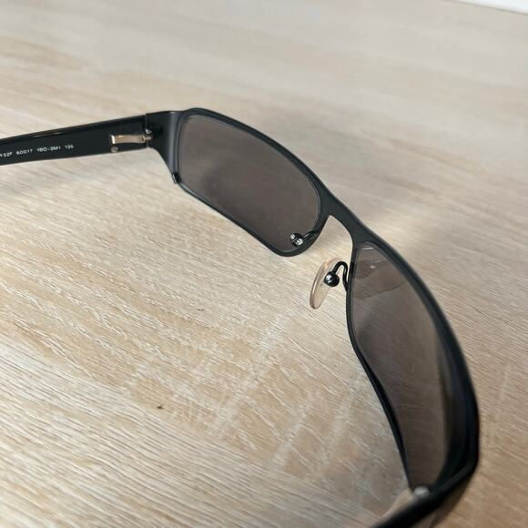 Prada SPR52F 1BO-3M1 2006 Vintage Sunglasses FRAMES ONLY Black 60-17-135 READ - Picture 5 of 9